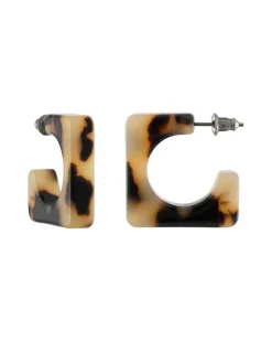 Atlas Hoops Blonde Tortoise