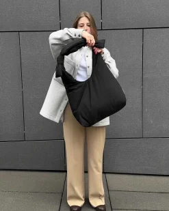 Bag Biwa Puffy Regular Black