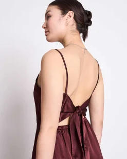 Bow Dress Ellara Intense Rust