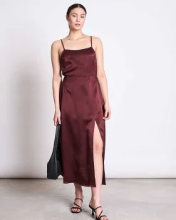 Bow Dress Ellara Intense Rust