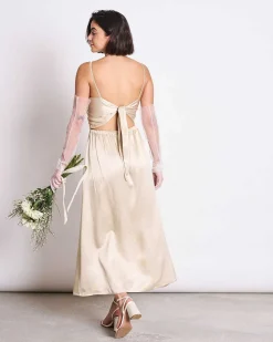 Bow Dress Ellara Ivory