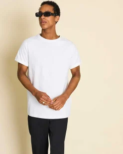 Brushed T-Shirt Boy Plain White For Men