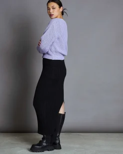 Chunky Cardigan Lena Lavender Gots