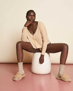 Cropped Cardigan Katla Stone