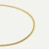Dear Darling Berlin Fine Curb Chain Necklace Gold