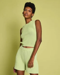 Knit Shorts Idoia Matcha
