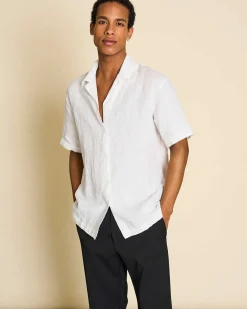 Linen Shirt Gent White For Men