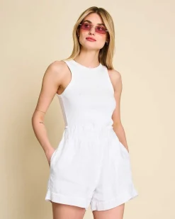 Linen Shorts Tournai White