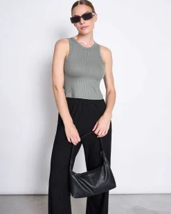 Lyocell Rib Tank Top Porto Sea Spray