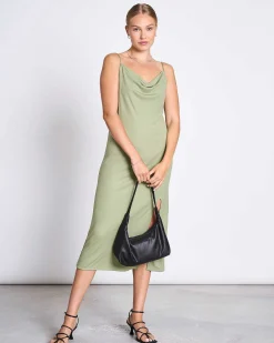 Midi Dress Helen Pale Olive