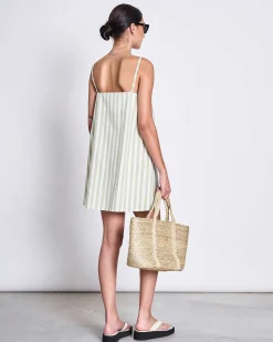 Mini Dress Alloa Pistachio Striped