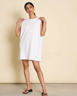 Mini Dress Nanita White Gots