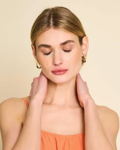 Mini Hoops Blonde Tortoise