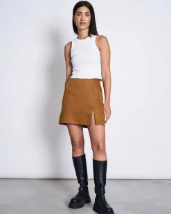 Mini Skirt Ainoha Cognac