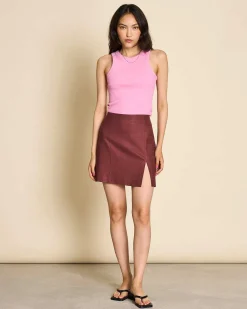 Organic Cotton Tank Top Porto Mauve