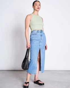 Organic Cotton Tank Top Porto Pistachio Gots