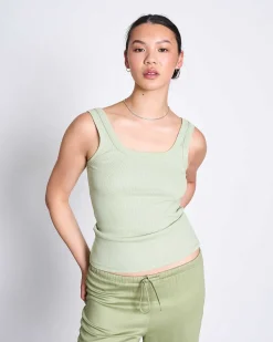 Rib Top Talli Pistachio Gots