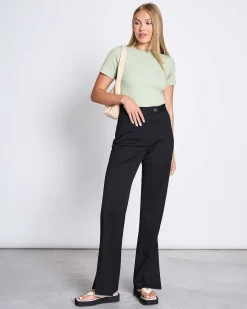 Rib T-Shirt Nile Pistachio Gots