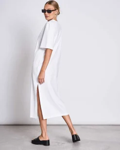 Shirt Dress Crovie White Gots