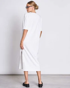 Shirt Dress Crovie White Gots
