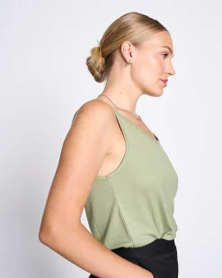 Slip Top Triangle Pale Olive