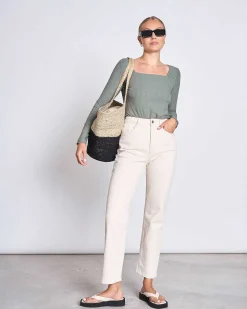 Square Neck Longsleeve Fria Sea Spray