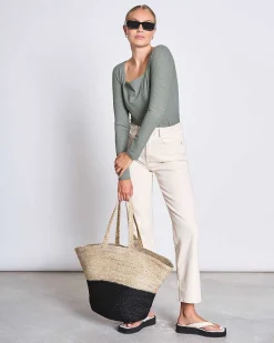 Square Neck Longsleeve Fria Sea Spray