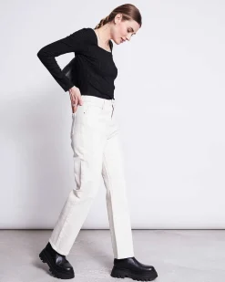 Square Neck Longsleeve Fria Black