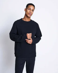 Sweatshirt Toulon Rib Black For Men