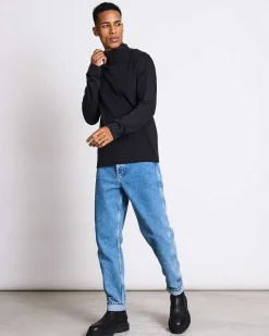 Turtle Neck Sweater Mio Black For Men