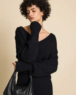 V-Neck Jumper Luz Black Gots